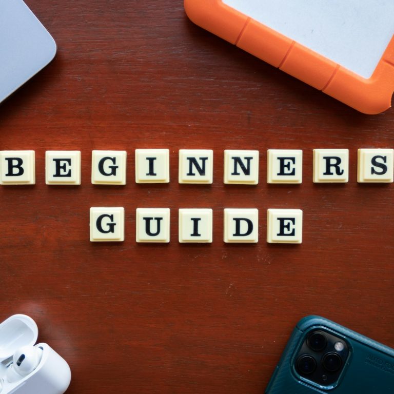 scrabble letters spelling out the word beginners guide